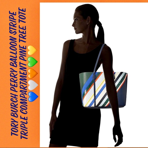 SOLD‼️TORY BURCH PERRY TRIPLE COMPARTMENT TOTE BAG - Picture 6 of 6